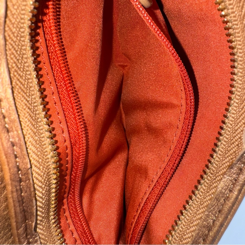 Vintage Cole Haan Leather Clutch / Wallet Copper Y2K‎ Quiet Luxury - Picture 6 of 12